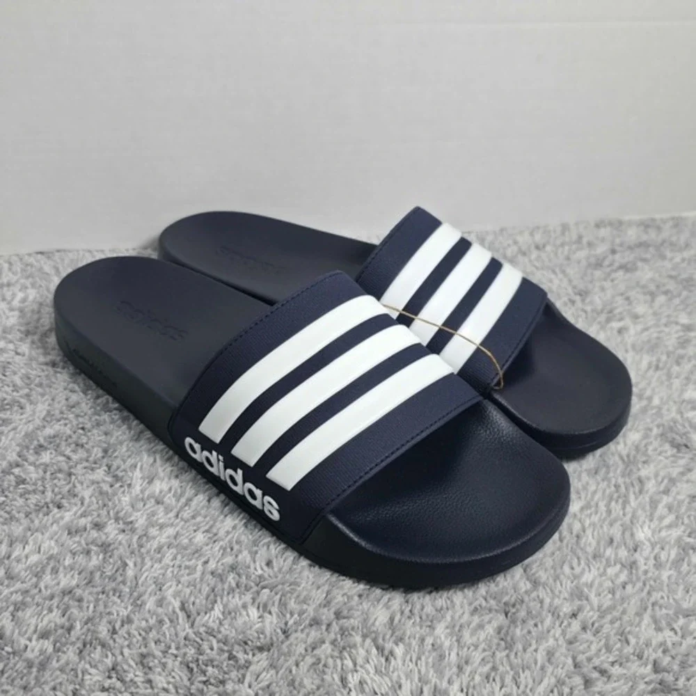 Adidas Adilette Shower Slides Men's 9 / Women's 10‎ GZ5920 Flip Flops Navy NEW